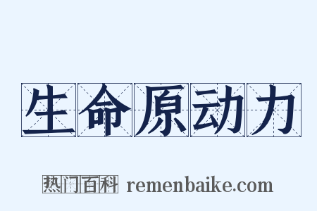 生命原动力是什么意思的图片